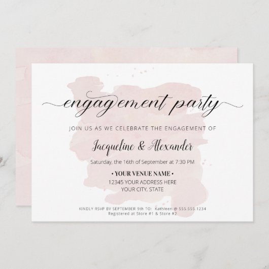 Invitation Clôture de script moderne simple  (Devant / Derrière)