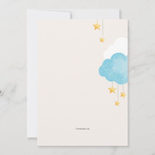 Invitation Cloud 9 Baby shower (Dos)