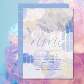 Invitation Cloud 9 Gouache Peinture Pinceau Fête des mariées