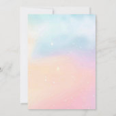 Invitation Cloud and rainbow Kid's Colorful 9th Birthday (Dos)