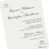 Invitation Cloud Bold Teal Modern Chic Mix and Match Wedding