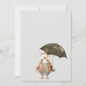 Invitation Cloud Neuf Baby shower de haies de bois (Dos)