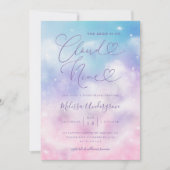 Invitation Cloud Neuf Fête des mariées romantique (Devant)