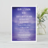 Invitation Cloud Neuf garçons d'anniversaire filles 9e Blue A (Debout devant)