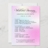 Invitation Cloud Neuf Pink Gradient Bachelorette Week-end (Dos)