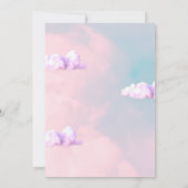 Invitation Cloud Nine Douceur Pastel pour Mariage et Baby Sho (Dos)