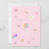 Invitation Cloud Nine Rétro Groovy Daisy 9e Anniversaire (Dos)