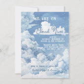Invitation Cloud Nine Sky baby shower (Devant)