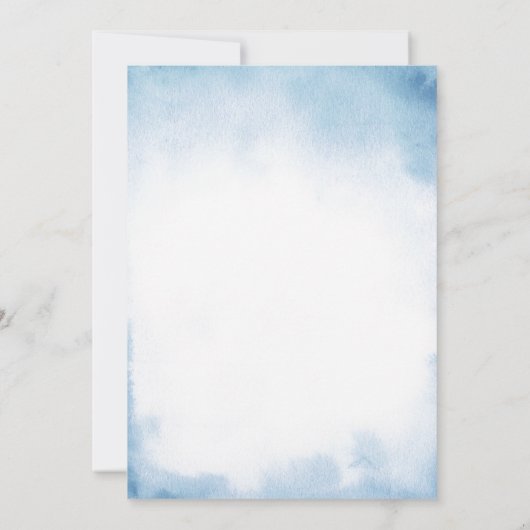 Invitation Cloud Noah's Ark Light Blue Baby Shower (Dos)