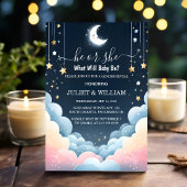 Invitation Cloud Twinkle Twinkle Little Star Gender Reveal