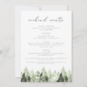 Invitation Clover - Bohemian Watercolor Mountain Lake (Dos)