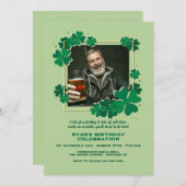 Invitation Clover Frame Photo (Devant / Derrière)