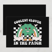 Invitation Clover le plus froid dans le Patch St Patrick's Da (Devant / Derrière)