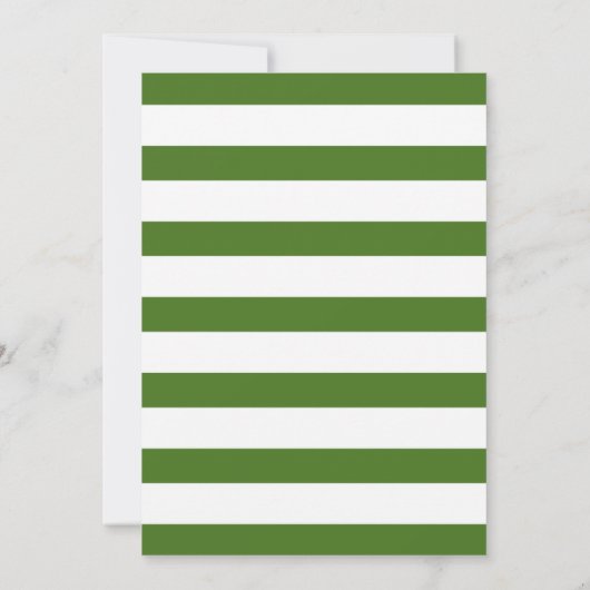 Invitation Clover, rayures vertes Irlandais mariage couples d (Dos)