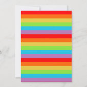 Invitation Clown avec perruque arc-en-ciel Anniversaire perso (Dos)