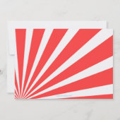 Invitation Clown de cirque mignon Sunburst Anniversaire (Dos)