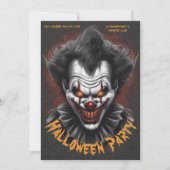 Invitation Clown déplaisant (Devant)