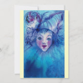 INVITATION CLOWN EN BLEU (Dos)