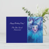 INVITATION CLOWN EN BLEU (Debout devant)
