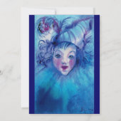 INVITATION CLOWN EN BLEU (Dos)