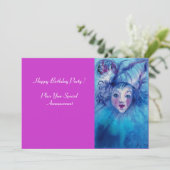 INVITATION CLOWN EN BLEU (Debout devant)