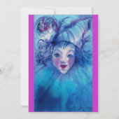 INVITATION CLOWN EN BLEU (Dos)