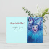 INVITATION CLOWN EN BLEU (Debout devant)