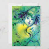 INVITATION CLOWN EN VERT (Dos)