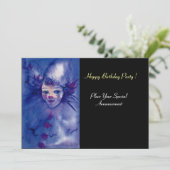 INVITATION CLOWN EN VIOLET (Debout devant)