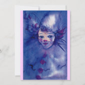 INVITATION CLOWN EN VIOLET (Dos)