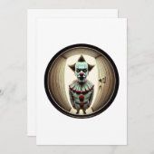 Invitation Clown intense qui s'avance à travers la porte | Fi (Devant / Derrière)