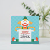 Invitation Clown Joyeux (Debout devant)