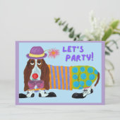 Invitation clownesque pour l'anniversaire de Basse (Debout devant)