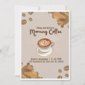 Invitation Club Café Mingle du matin (Devant)