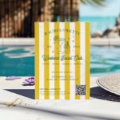 Invitation Club Cocktail d'été | Fin de semaine de bacheloret