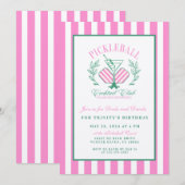 Invitation Club Cocktail Pickleball | Boissons et boissons (Devant / Derrière)