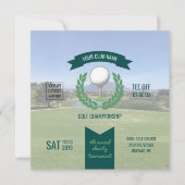 Invitation Club/Corporate Golf Tournament ajouter photo et lo (Devant)