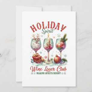 Invitation Club de amateurs de vin de Noël
