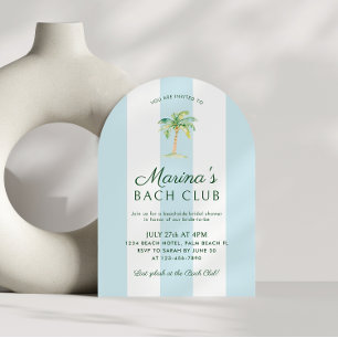 Invitation Club de Bach de la Plage à Rayures Bleues Arche de