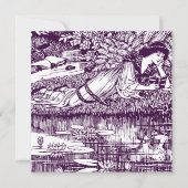 Invitation Club de lecture Art Nouveau Femme (Devant)