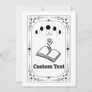 Invitation Club de lecture de livre de tarot personnalisé Ami