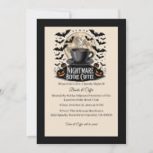 Invitation Club de lecture Halloween Nightmare Before Coffee (Devant)