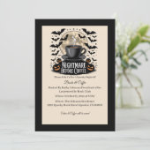 Invitation Club de lecture Halloween Nightmare Before Coffee (Debout devant)