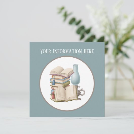 Invitation club de lecture mignon (Debout devant)