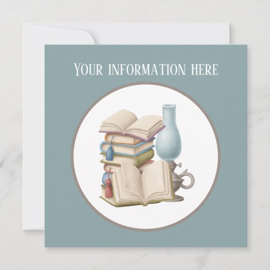 Invitation club de lecture mignon (Devant)