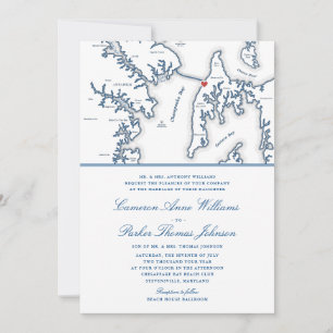 Invitation Club de plage officiel de Chesapeake Bay Mariage b