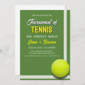 Invitation Club de tennis (Devant / Derrière)