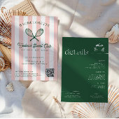 Invitation Club de tennis | Fin de semaine de bachelorette