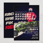 Invitation Club de voiture de sport extrême d'aventure tout-t (Devant / Derrière)