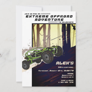 Invitation Club de voiture de sport extrême VTT VTT aventure